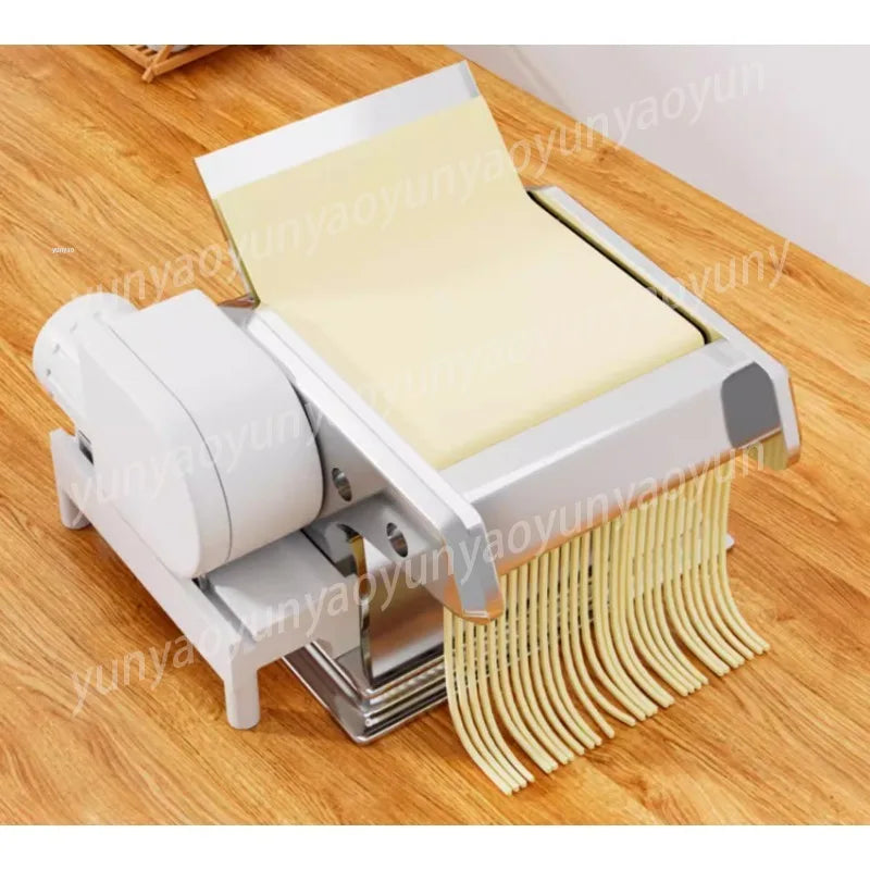 Small Pasta Maker, Manual Noodle Press Machine with Electric Motor, Dumpling Wrapper Maker for Home