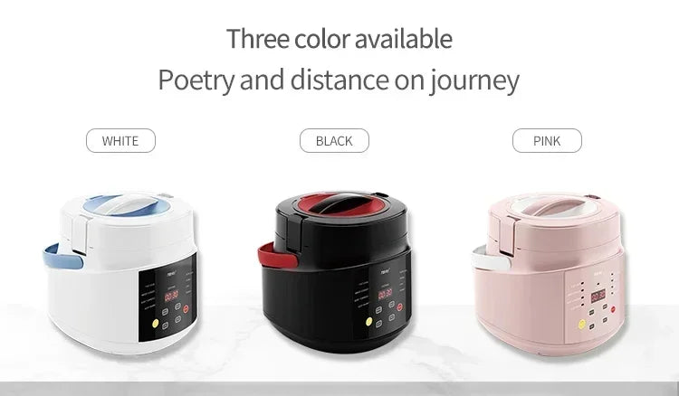 Electric Mini Rice Cooker MultiCooker Portable Car Rice Cooker  12V 24V Cooking Machine For Car and Truck English Menu