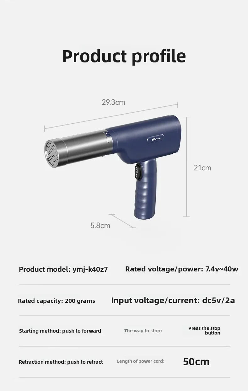 Wireless Handheld Electric Noodle Machine 5 Interchangeable Dies Stainless Steel Auto Pasta Maker Easy Clean Long Lasting