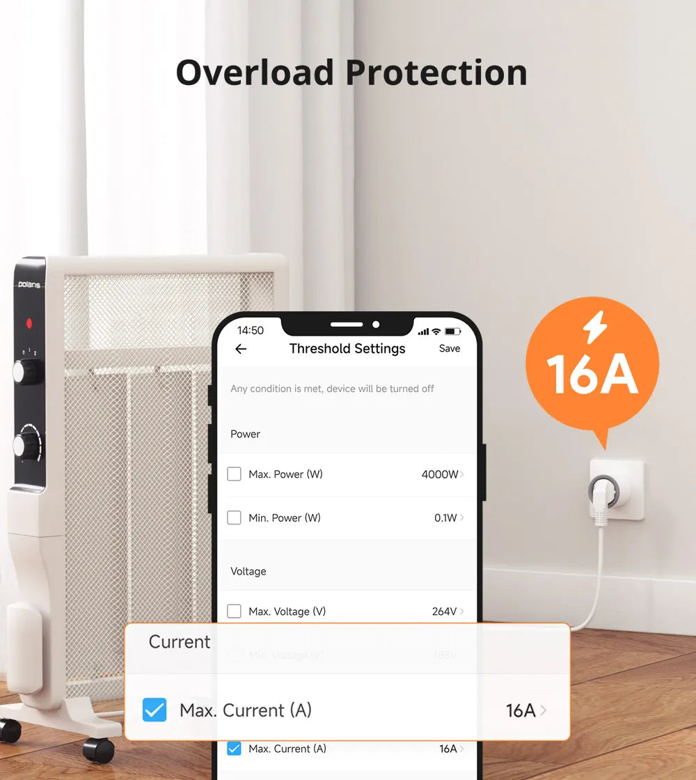 SONOFF S60  EU/UK WiFi Smart Plug with Power Monitor Outlet  Smart Socket Overload Protection Timer for Alexa Google Home Alice