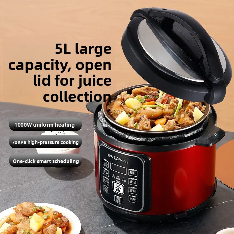 Large Capacity Automatic Electric Pressure Cooker Intelligent Multi-Function Home Use Rice Cooker Appointment Function