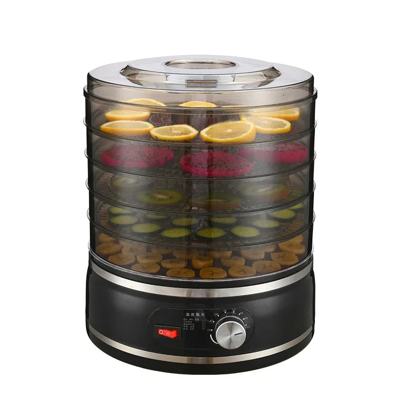 MINI Digital Food Dehydrator Vegetables Fruit Dryer Household Meat Drying Machine With 5 Trays 220V