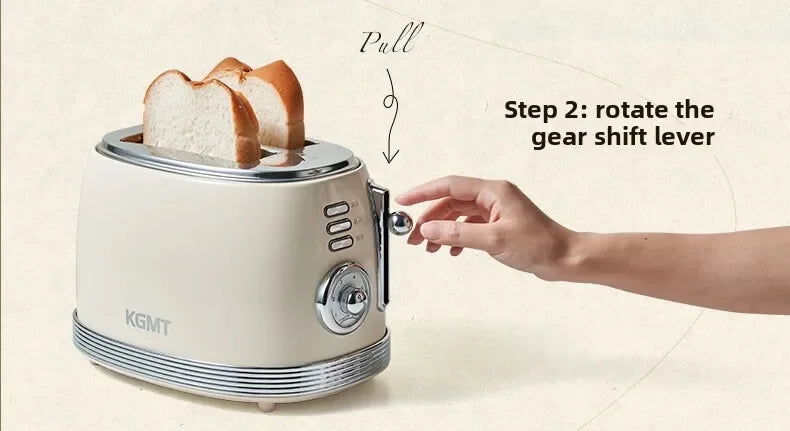 Retro 2 Slice Toaster with Warming Rack Adjustable Browning Control Pastel Green Bread Toaster for Home Breakfast Kitchen 토스터기