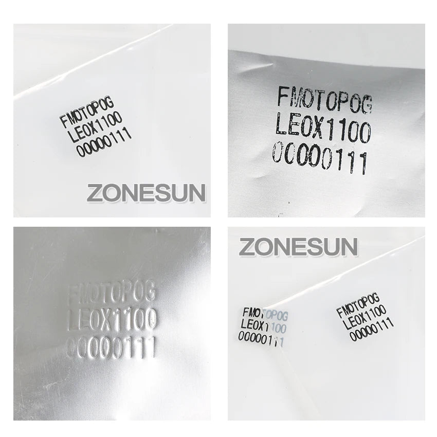 ZONESUN ZS-DY8 Manual Date Code Printer – Batch Number, Expiry & Production Date Coding Machine with A-Z Characters Ribbon