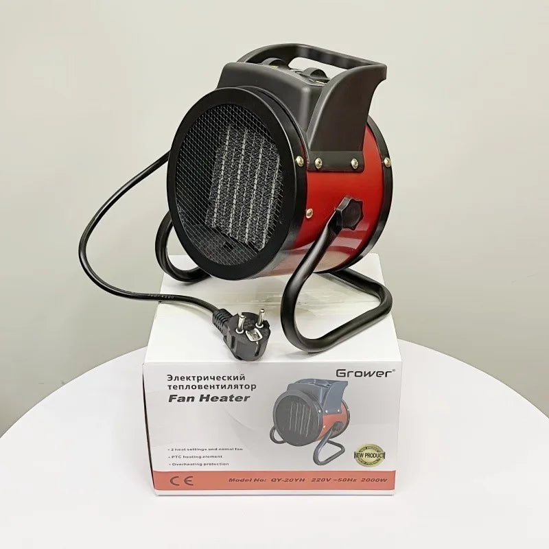 2026 New Upgrade Electric Forced Air Heater With Pivoting Base 5,120 BTU, Yellow | Electric Garage Heater