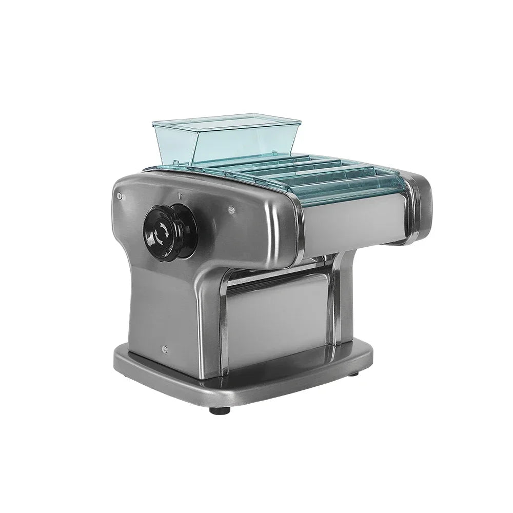 HomeWise Electric Pasta Machine Noodle Maker 220V Commercial Stainless Steel Pressing Machine Dough Cutter Dumpling Skin