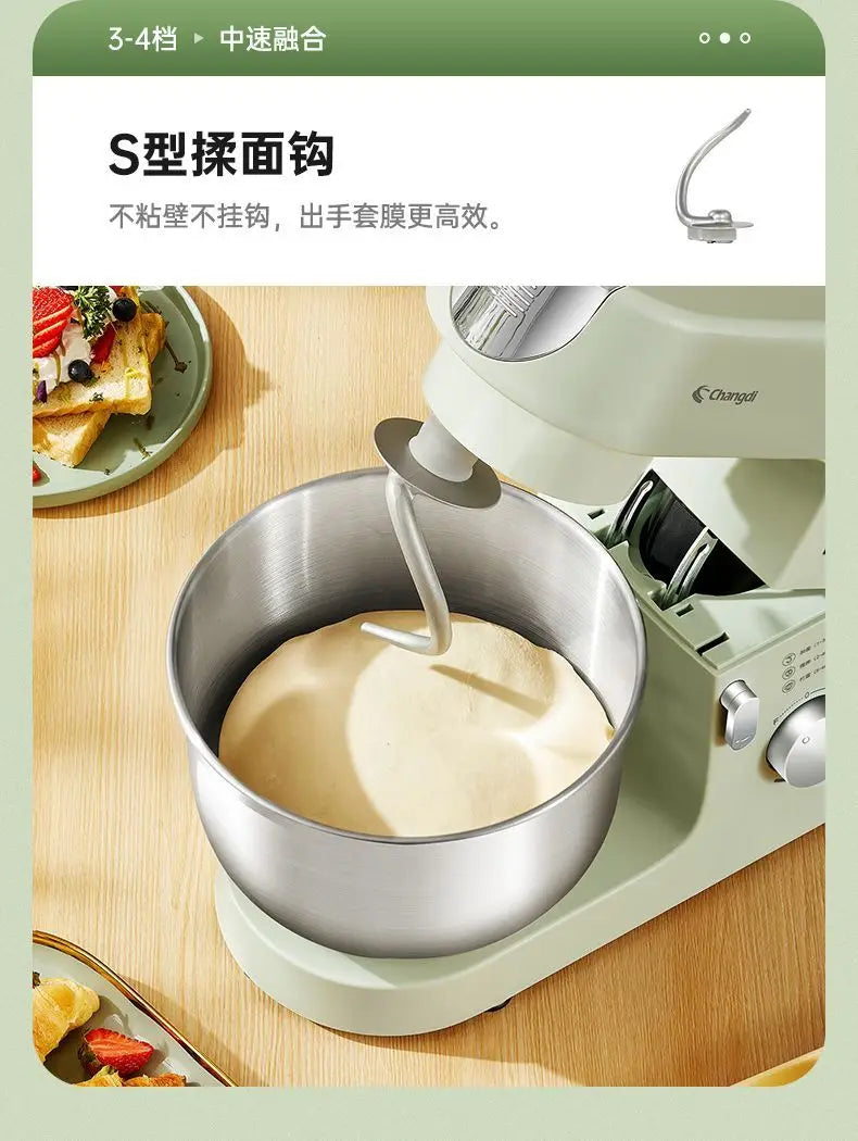 Home Stand Mixer: Multi-Function Fully Automatic Small Dough Kneader, Mixer with Fermentation