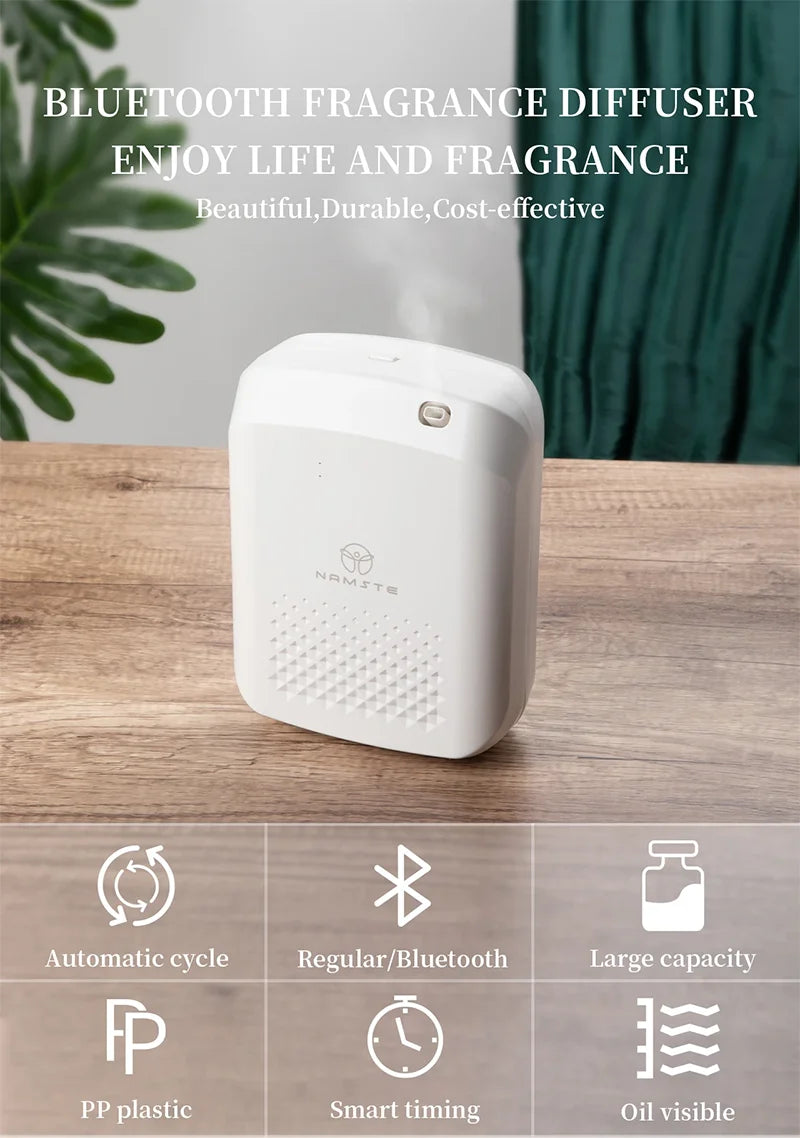 NAMSTE New Electric Aroma Diffuser Bluetooth 1000m³  Diffuser Essentail Oil  Aromatherapy Machine Device Electric Aromatic Oasis
