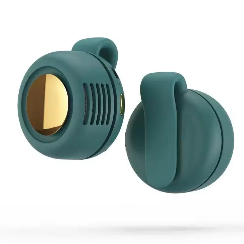 Portable Silent Mini Bladeless Electric Fan, Shirt Clip On Fan, Three Level Hands-Free Neck Fan, Suitable for Outdoor Use