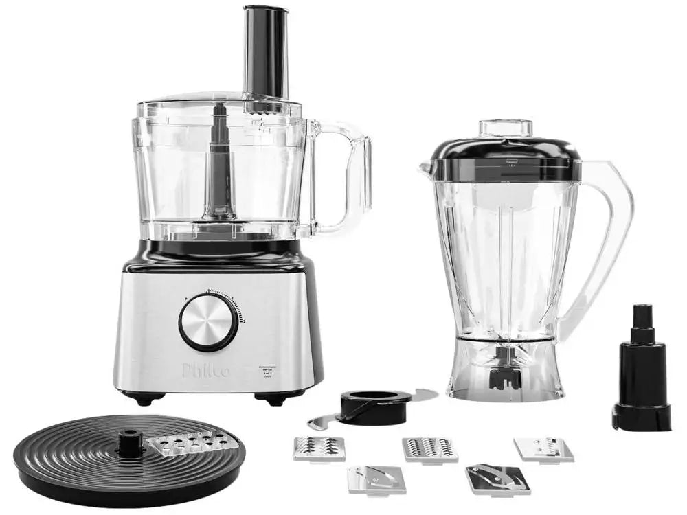 Philco 1000W Black Food Processor PMP10A 7 Functions 113301060-110V