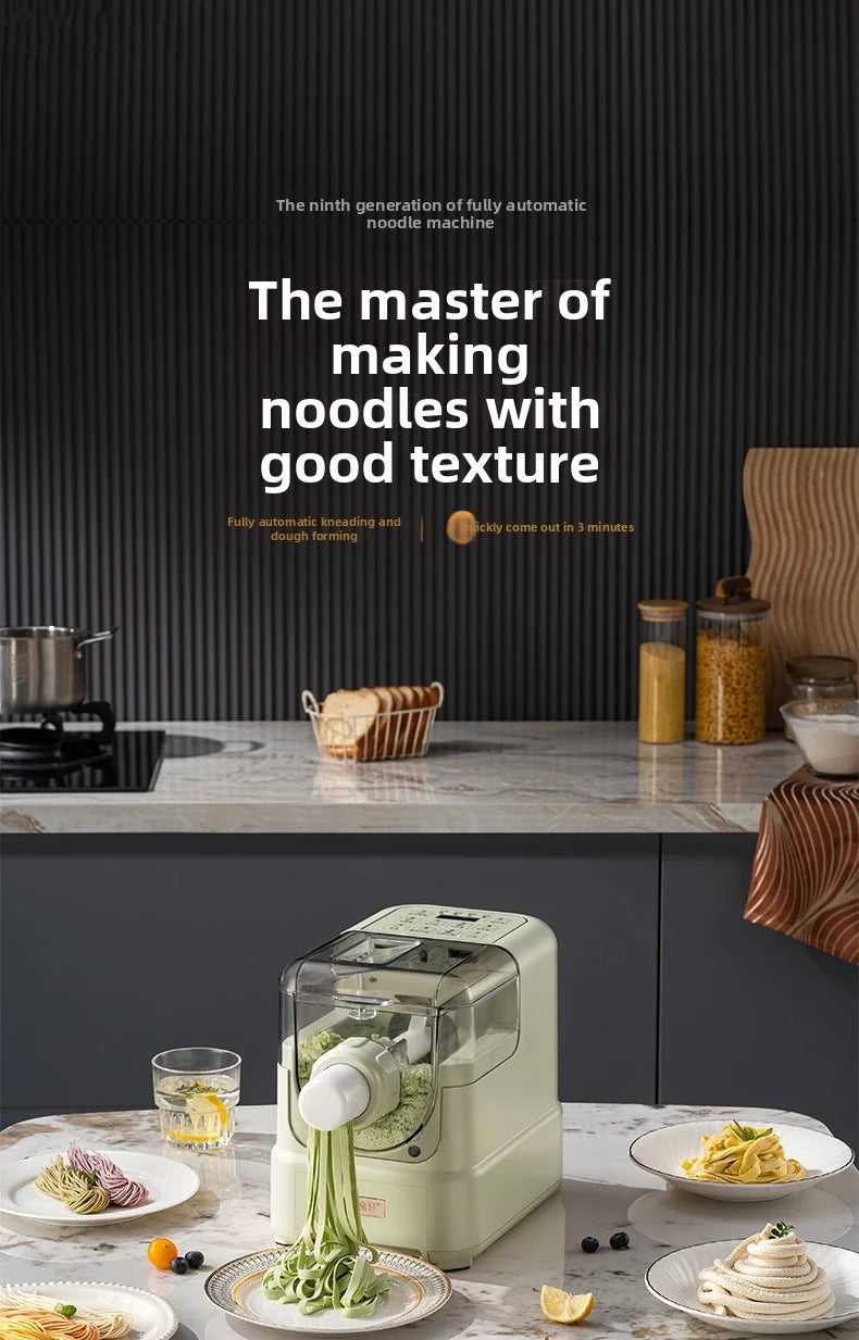Electric Noodle Machine Household Food Grade Plastic Body Plastic Mold Dumpling Skin Noodle Machine Detachable Cleaning