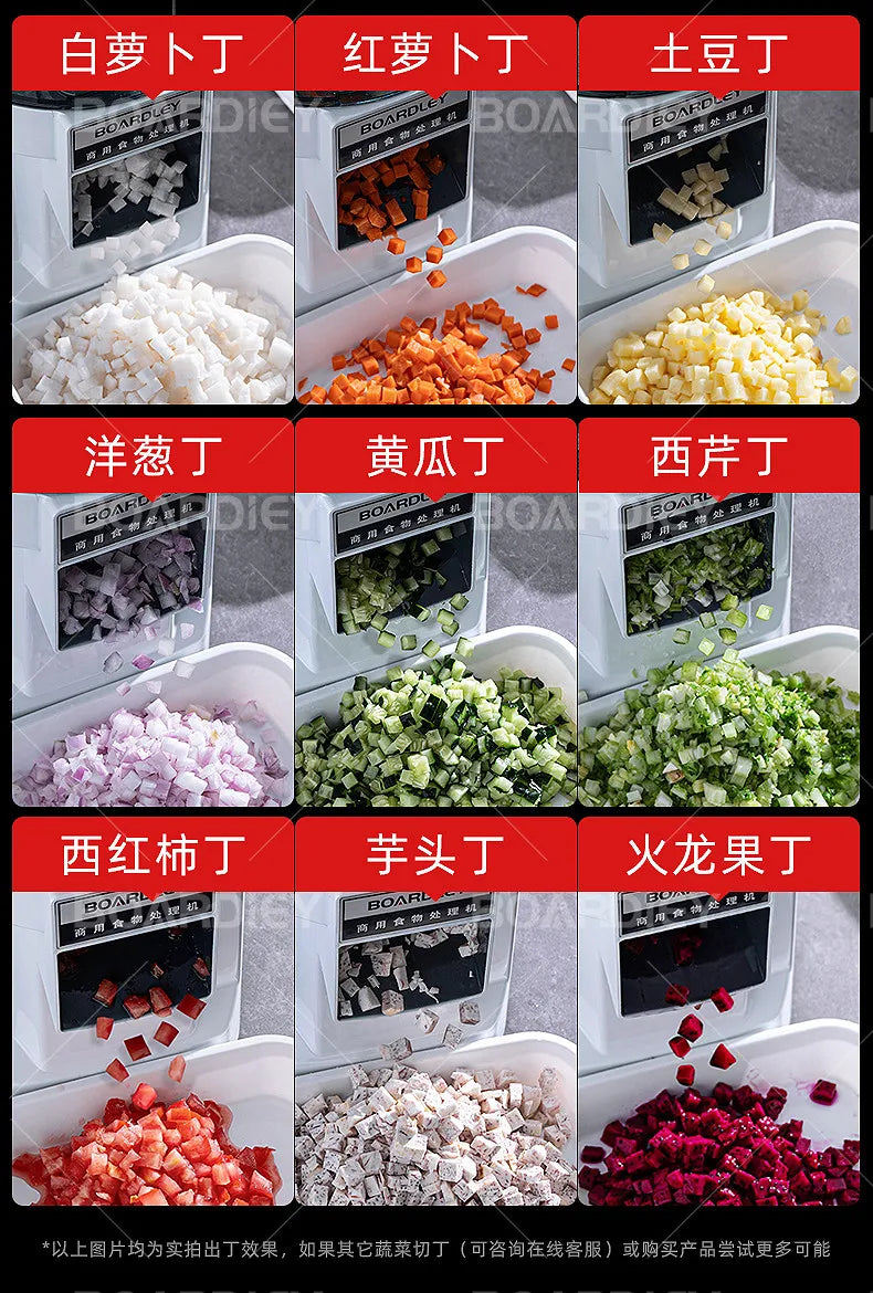 Automatic Vegetable Cutter Multi-Functional Electric Slicer Dicer Shredder for Potato Radish Home Commercial Small