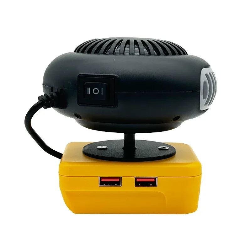 Portable Lithium Electric Power Warm Air Blower Fan Heater Hot&Cold Wind Dual Mode for Makita for Bosch for DeWalt for Milwaukee