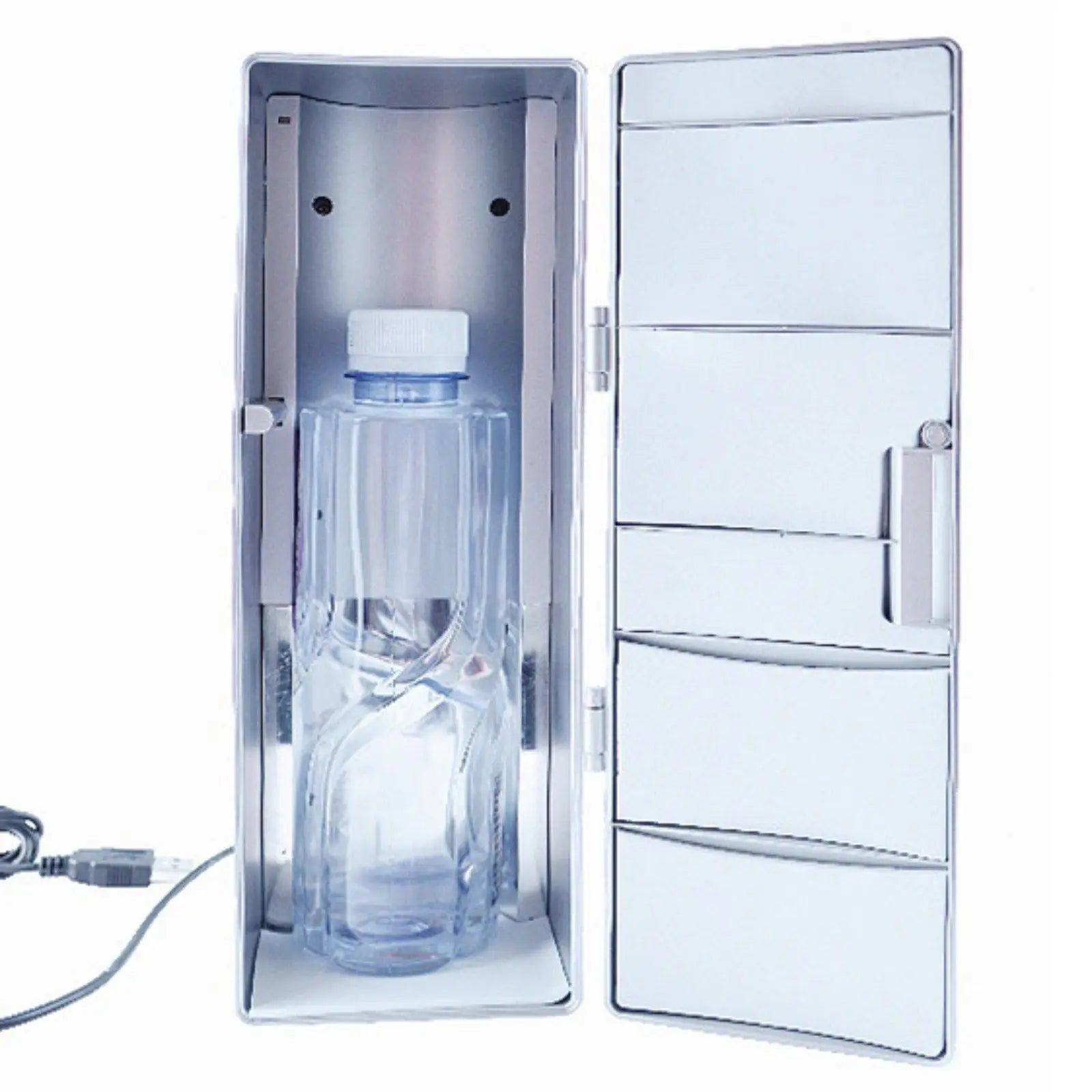 USB Mini Fridge Versatile Drink Can Cooler Warmer for Dorm Bedroom Makeup