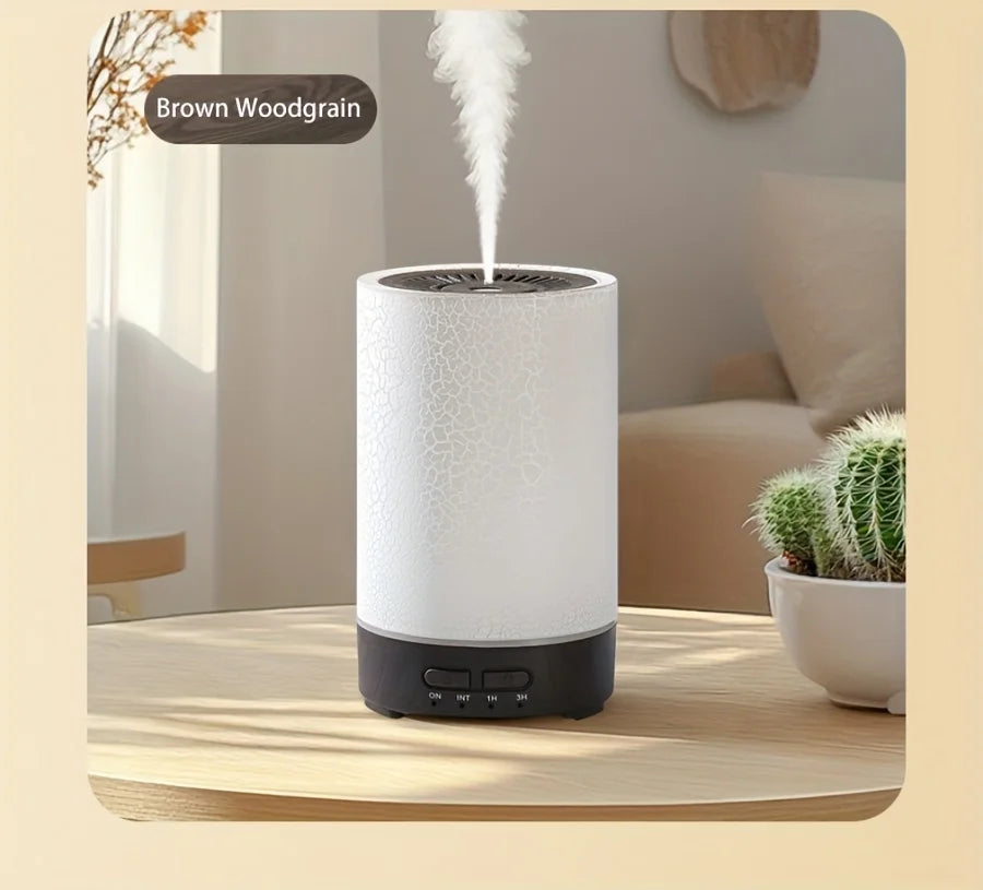 150ml Crack Design Essential Oil Diffuser USB Powered with  7 Color LED Lights Ultrasonic Air Humidifier for Living Room  Office