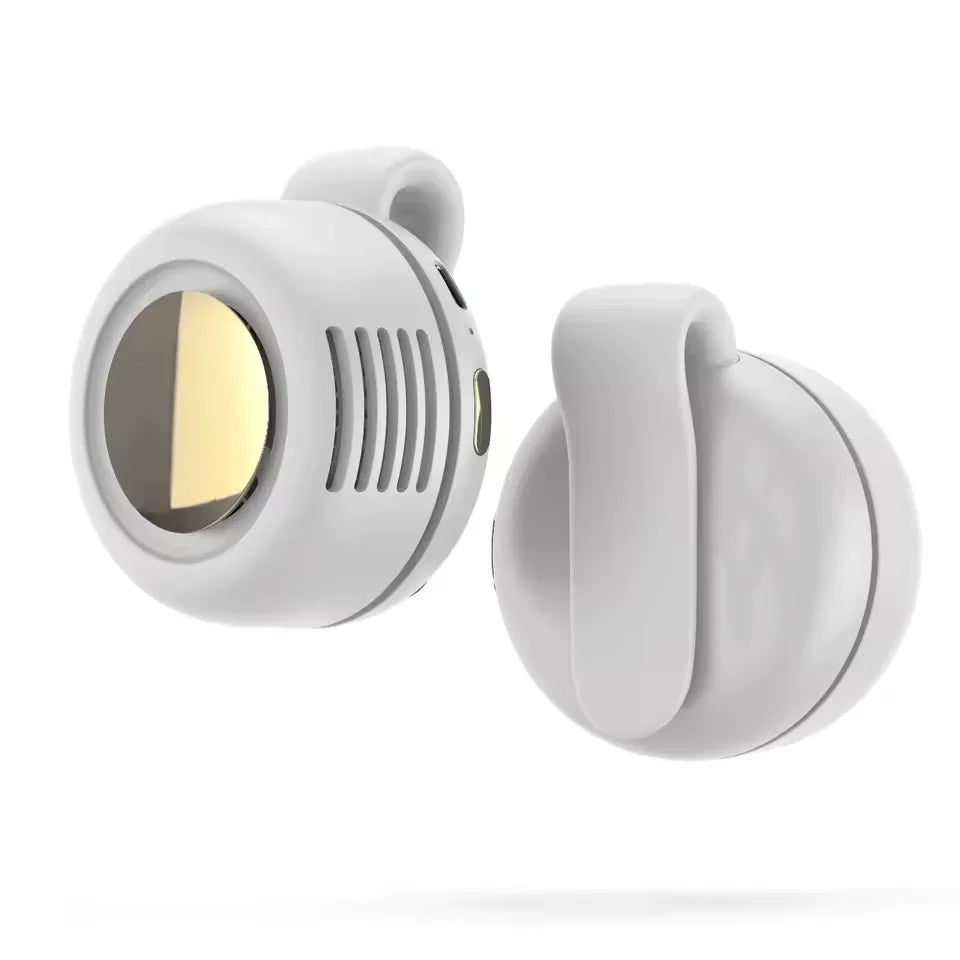 Portable Silent Mini Bladeless Electric Fan, Shirt Clip On Fan, Three Level Hands-Free Neck Fan, Suitable for Outdoor Use