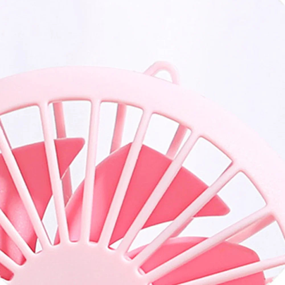 Mini Handheld Small Fan 3 Gears Portable Silent Office Desk Student on Dormitory Charging Outdoor Hand Holding Fan Small