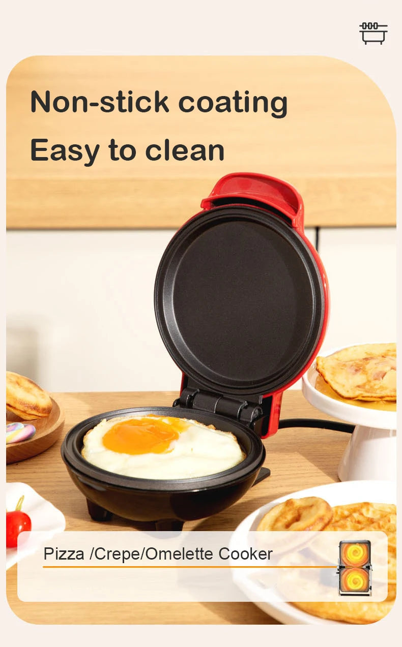 110V/220V Multifunctional Waffle cake maker Non-stick Skillet Mini Omelette Egg burger maker Donut Baker Double-side heating