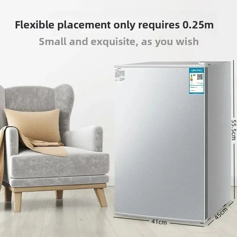 Mini Refrigerator for Office Bar Rental Room Dormitory Refrigerator Freezer Dual-use Home Energy Saving Electric Refrigerator