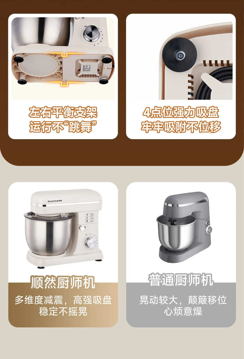 2026 New Stand Mixer Fully Automatic Dough Kneading Mixer for Home Commercial Baking Kitchen Use