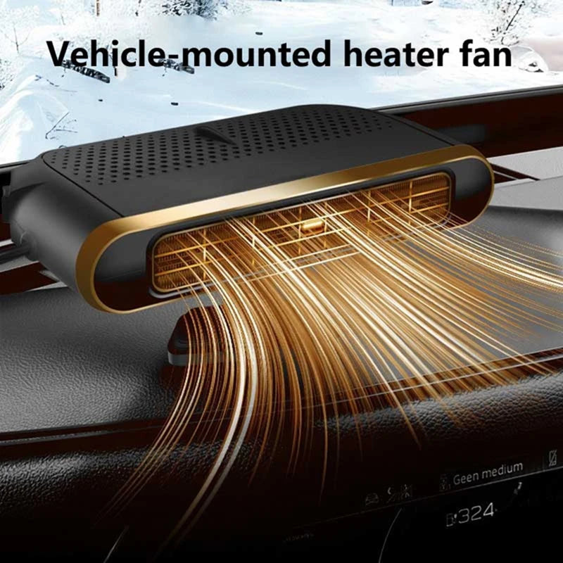 200W Electric Car Heater Air Cooler Fan 12V Portable Demister Defroster Heating Fan Dryer Windshield Defogging Accessroie 2026