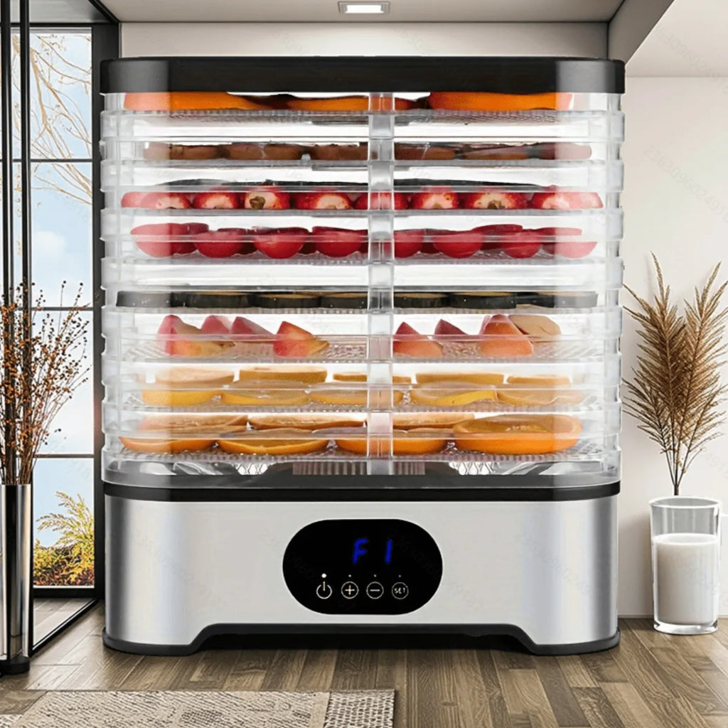 Electric Mini High Efficiency 400W Fruit and Vegetable Food Dehydrator with Plastic Housing for Household Meat and Pet Drying
