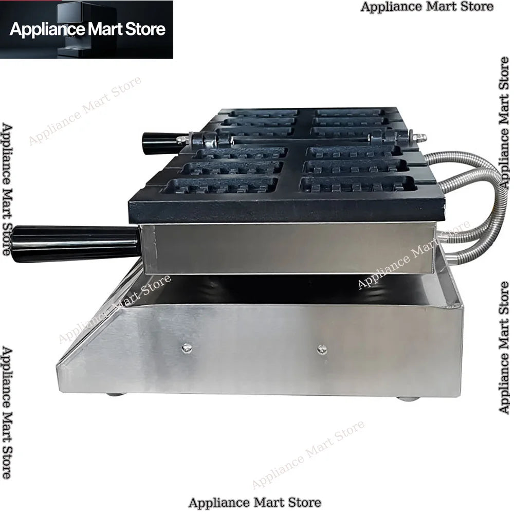 Electric Ice Cream Stick Waffle Maker 1600W 6PCS Popsicle Shape Taiyaki Waffle Machine Square Shape Waffle Iron Non-stick WHYY