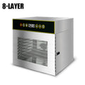 DIVEDEER 6-18 Layer Stainless Steel Food Dehydrator with Adjustable Temperature Control (30~90°C) for Fruits Vegetables Meat