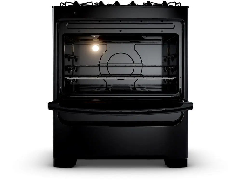 Consul 5-Burner Black Stove CFS5VBE-Dual Voltage