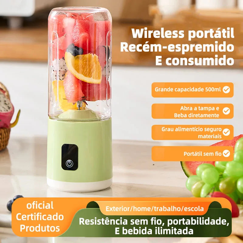 Portable Blender USB Mini Juicer Cup Electric Fruit Mixer Personal Smoothie Blender for Travel Home Outdoor Fresh Juice Making