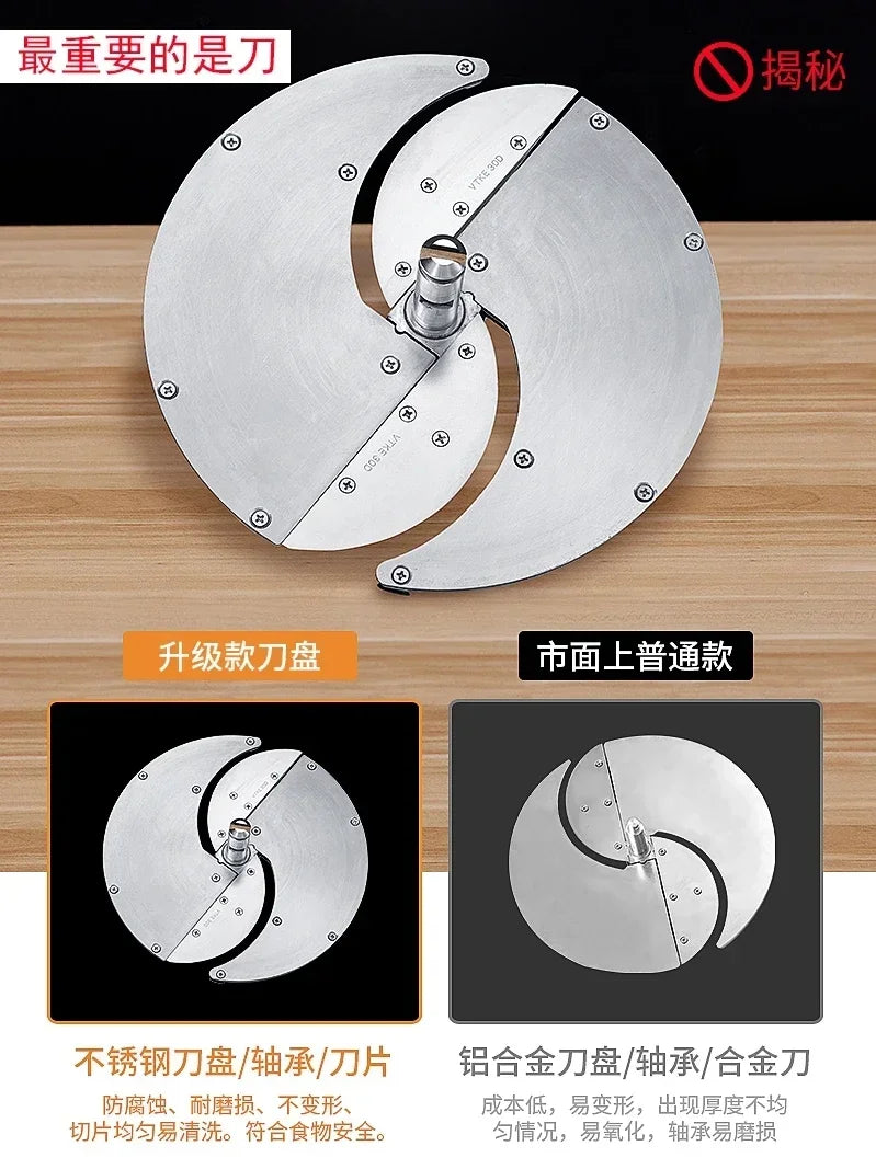 Fruit and vegetable cutter electric manual slicer potato slicer household lemon fruit slicer kitchen artifact