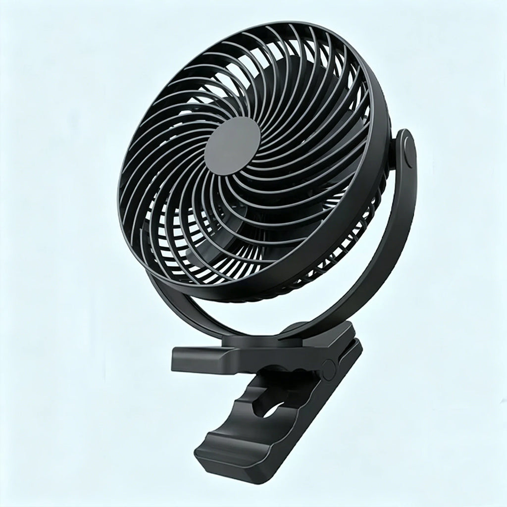 6-Inch Rechargeable Battery Operated Clip on Fan, Air Circulating USB Fan,Portable for Outd Camping Tent Beach or Car