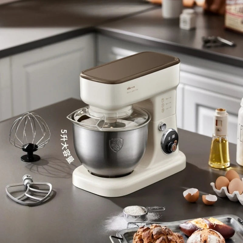 Bear Stand Mixer Small Household Dough Maker Kneading Machine Multifunctional Automatic All-in-One for Mixing & Whisking
