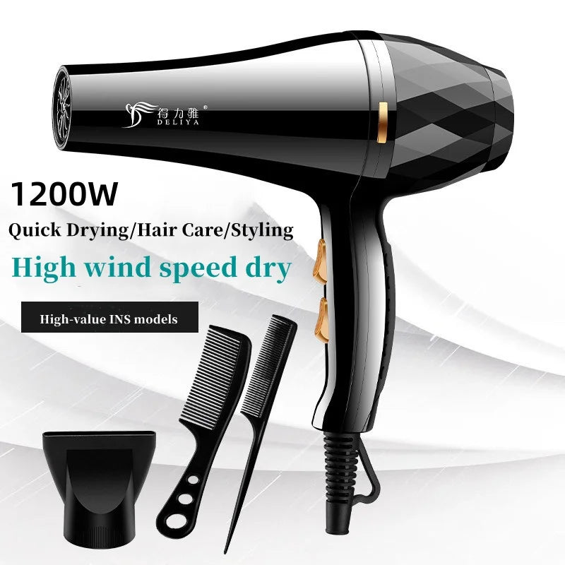 New High Wind Power Hair Dryer With Hot And Cold Constant Temperature Quick Drying Hood, Household Hair Salon Hair Dryer Tube