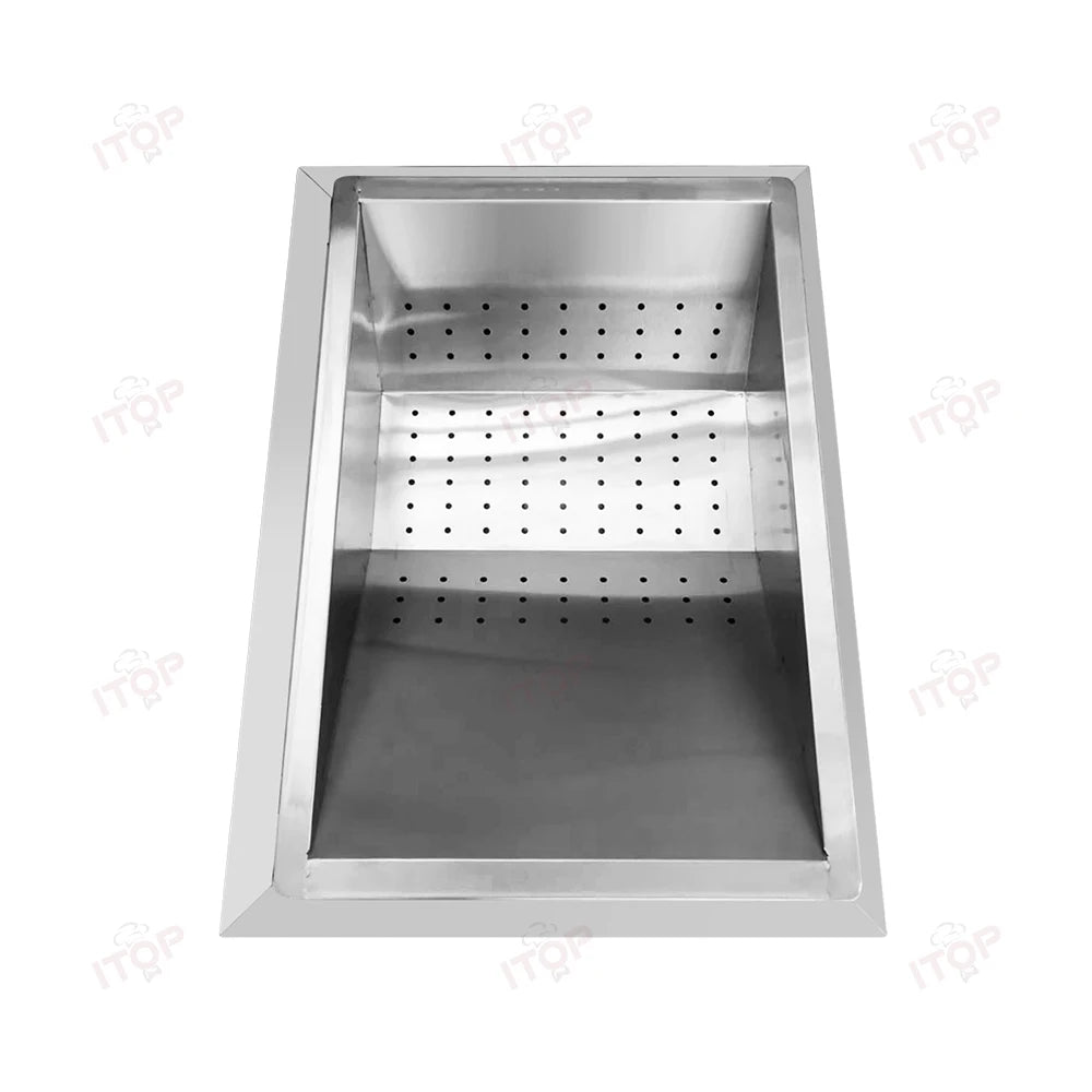 ITOP French Fry Dump Station French Fries Oil Filtering Station Potato Chips Tray Fried Food Stacking Plate 52*37.5*14 cm