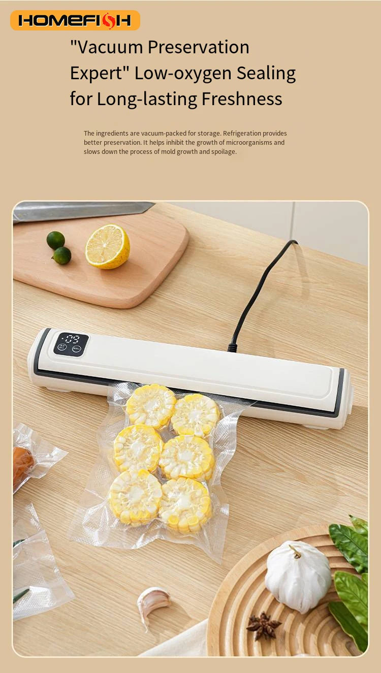 Portable Vacuum Packaging Machine Food Sealing Vacuum Sealer With Vacuum bags Dry/Wet Food Fresh Packaging Machine