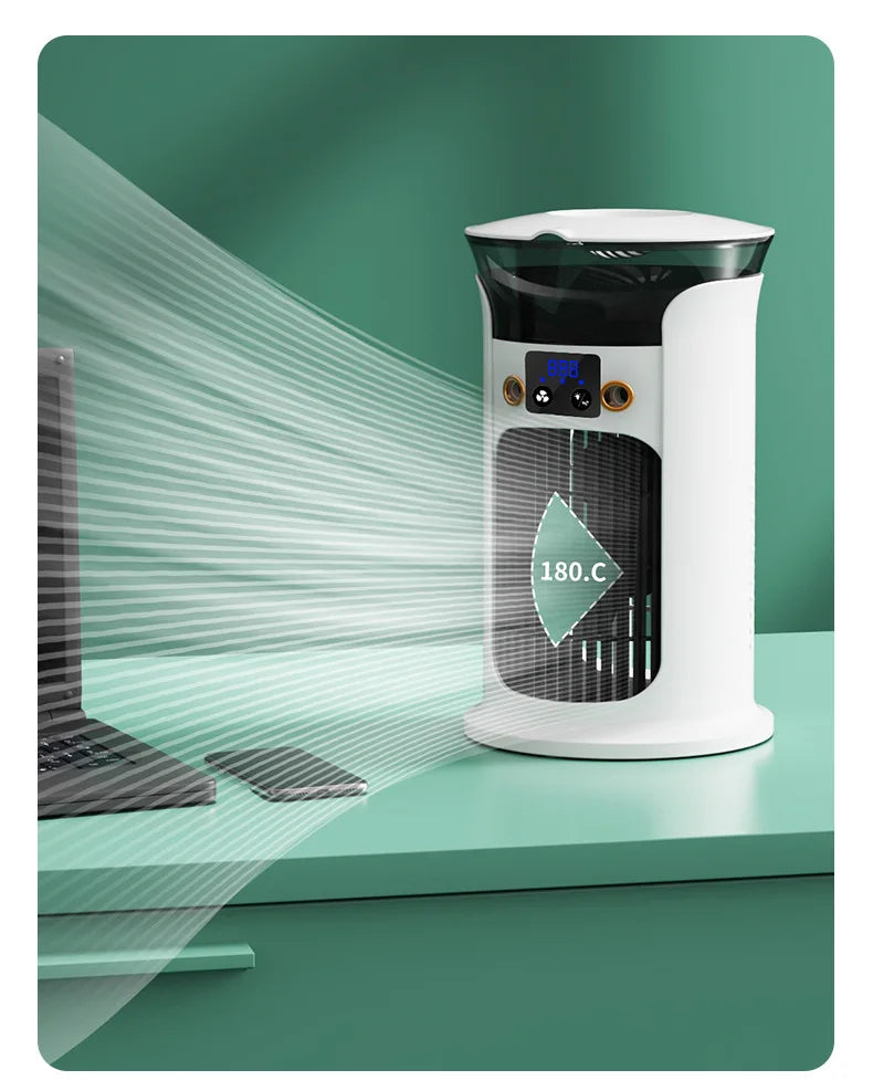 Portable Desktop Cold Air Fan USB Mini Home Use Multi-Function Air Conditioner Fan for Personal Cooling