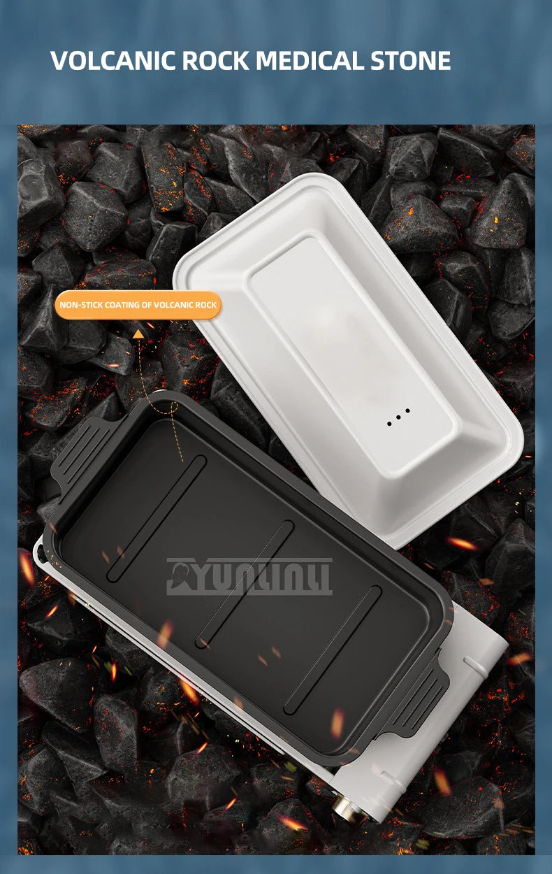 Multifunction 3-in-1 Grill Pan Household Electric Barbecue Machine Smokeless Electric Hot Pot Split Cooking Pot Parrillas