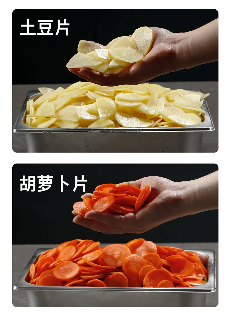 Commercial potato shredder, small radish slicer, directional vegetable cutter, potato shredder, electric grater