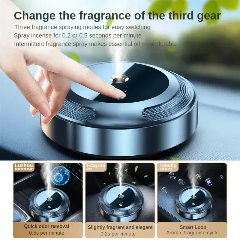 Car Air Freshener Air Purifier Smart Aroma Diffuser for Vehicle Essential Oils Diffuser Office Room Car Smell Distributor