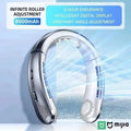 Lenovo Hanging Neck Fan 8000mAh Portable Bladeless USB Rechargeable Mute LED Digital Display Electric Air Cooler USB Handheld