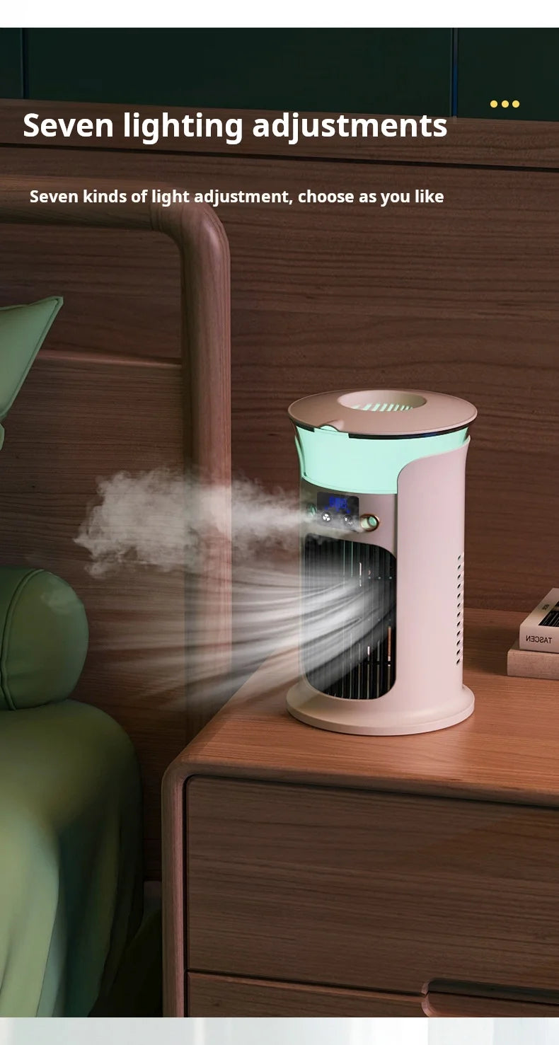 Portable Desktop Cold Air Fan USB Mini Home Use Multi-Function Air Conditioner Fan for Personal Cooling