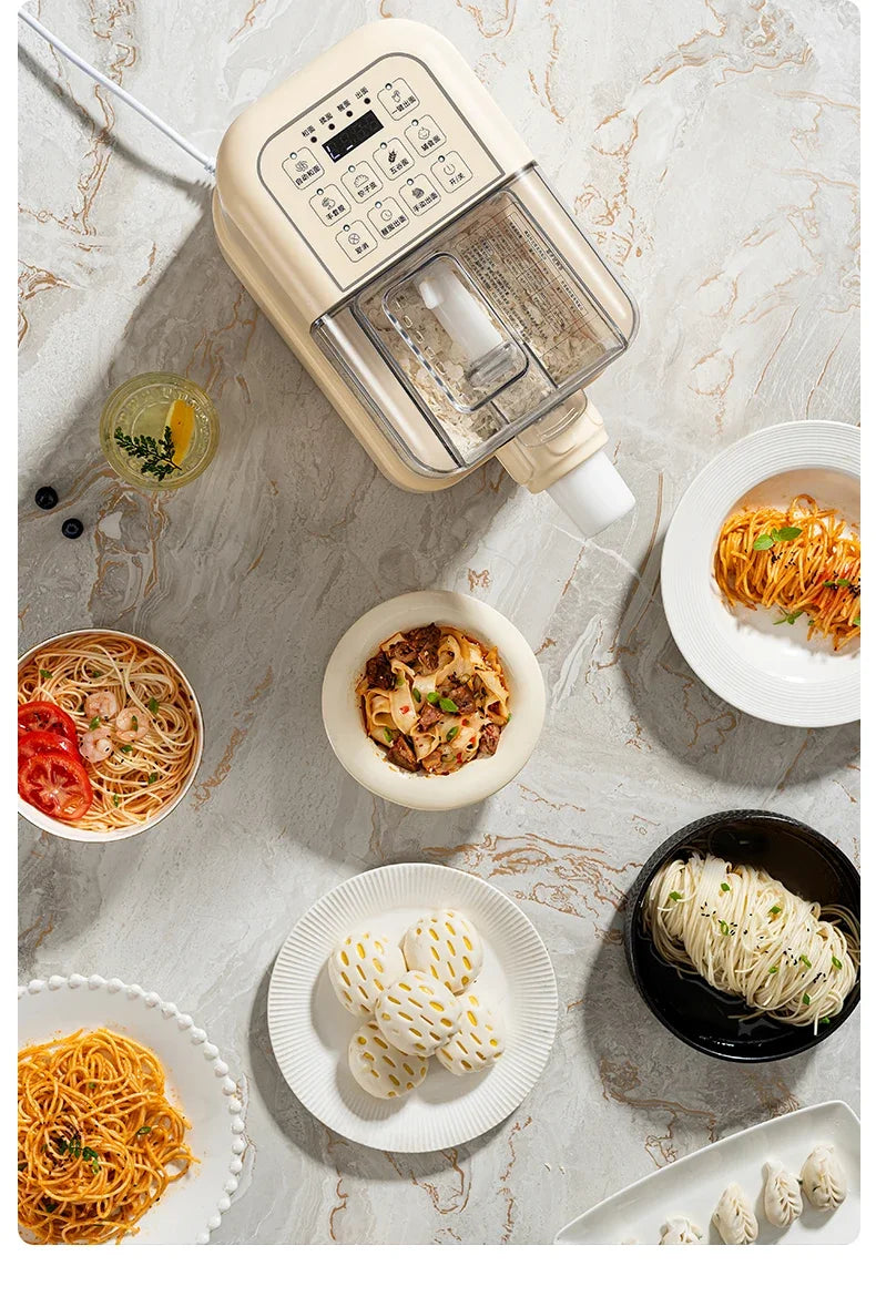 Electric Noodle Machine Household Food Grade Plastic Body Plastic Mold Dumpling Skin Noodle Machine Detachable Cleaning