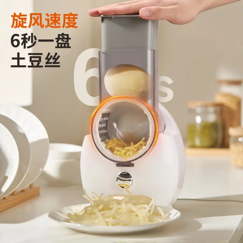 Electric vegetable cutter, household automatic shredder, multi-functional shredder, potato shredder, slicer meat cutter