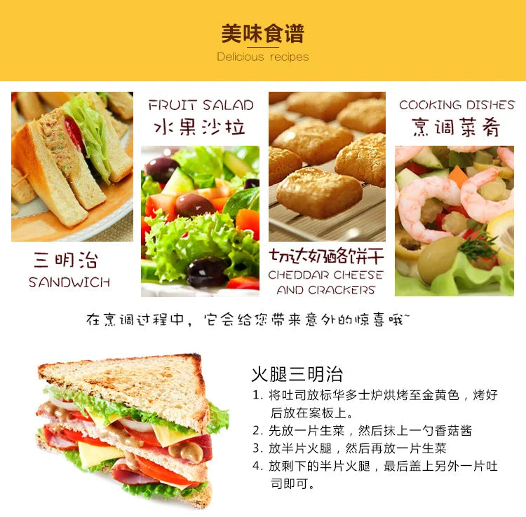 220V Home Toaster 6 Modes 2 Slice Bread Toast Maker Automatic Breakfast Machine One-Click Operation Sandwich Maker
