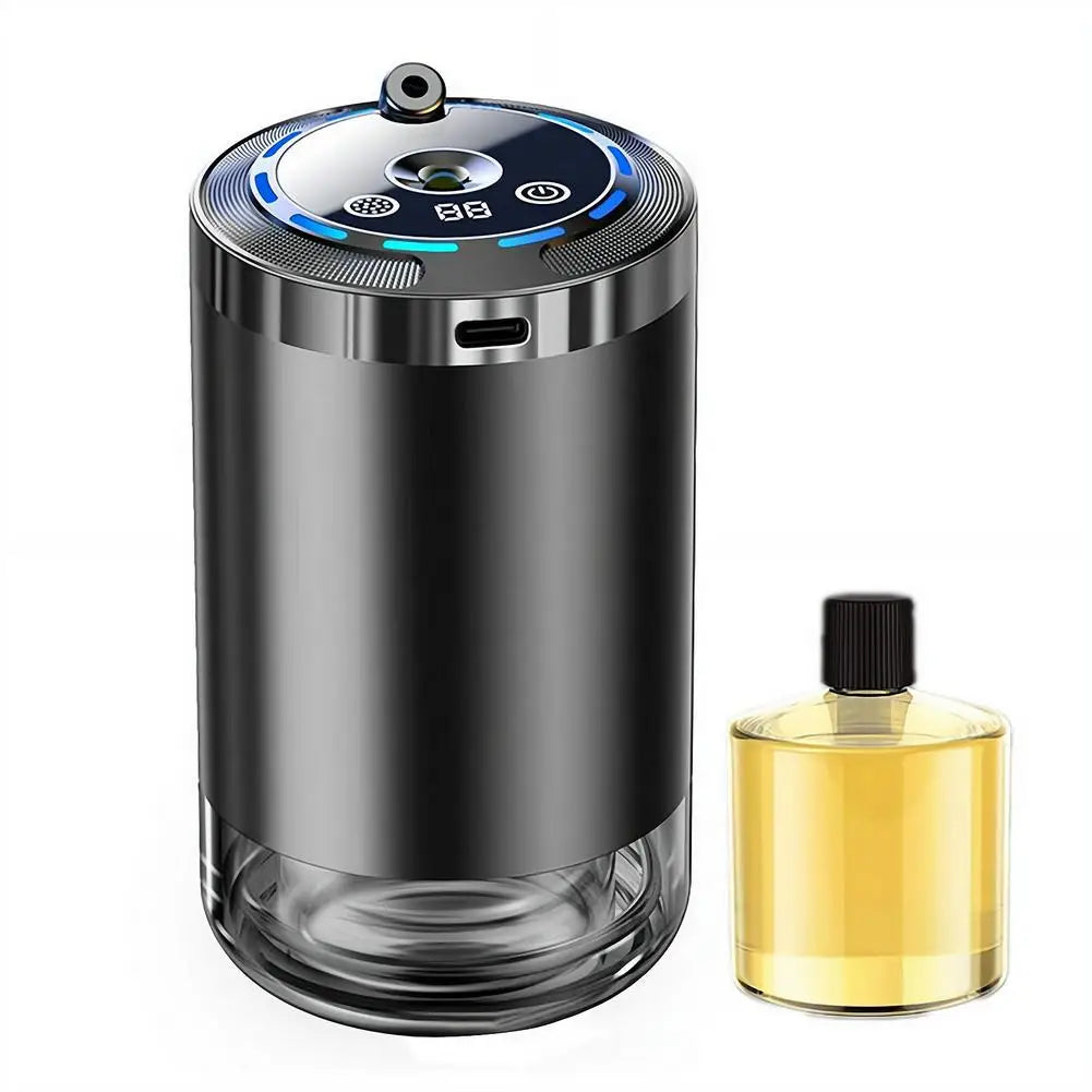 Smart Car Air Freshener Rechargeable Car Aroma Diffuser 5 Modes Adjustable Intelligent Fragrance Humidifier Auto Odor Eliminator