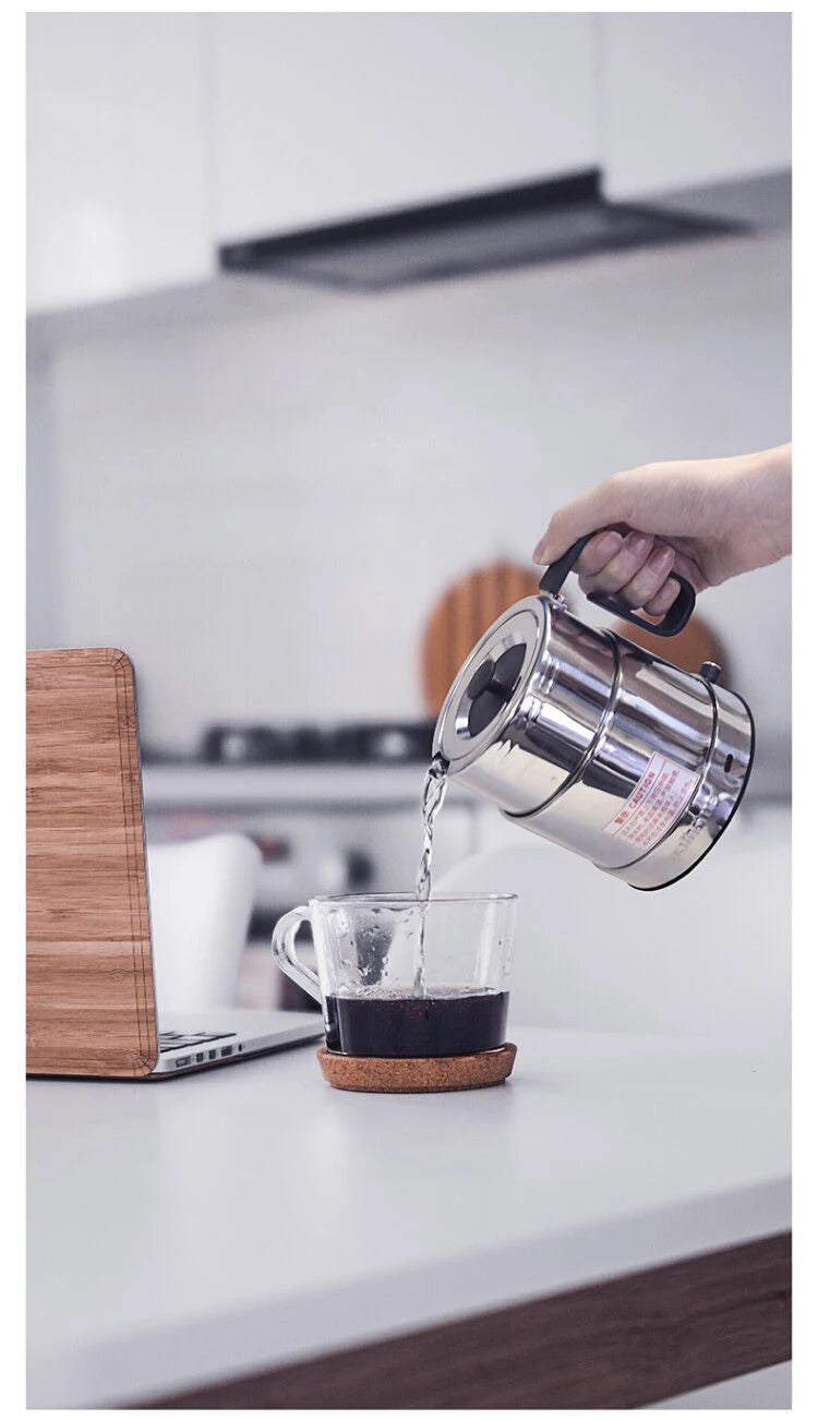 110V/220V Folding Electric Kettle Switchable Voltage Kettle Travel Portable Pot 304 Stainless Steel Adjustable Temperature Pot