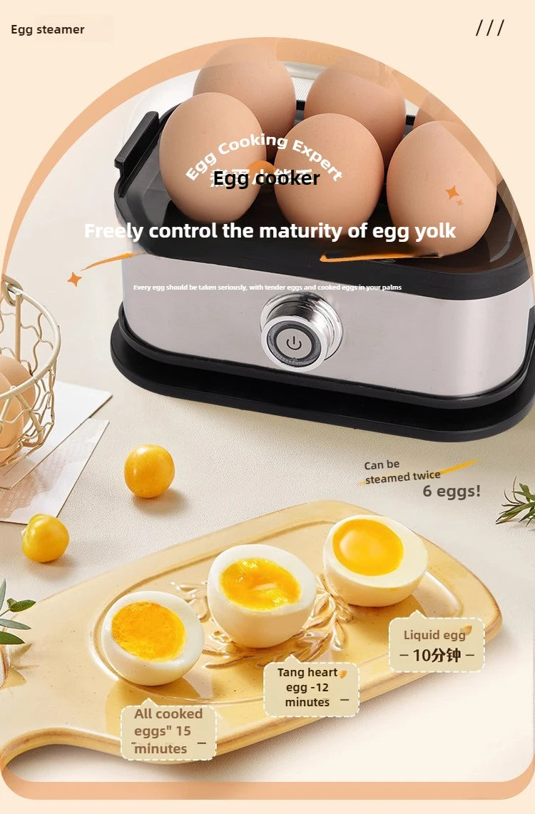 Egg Boiler and Steamer, Kitchen Appliance for Quick Boiling and Steaming Eggs, Mini Breakfast Maker,food Steaming Cooker