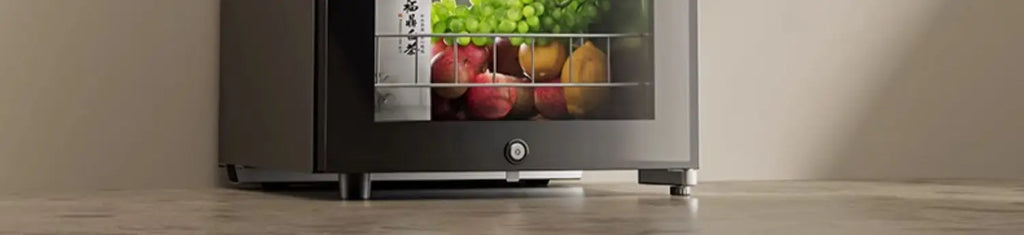 lCX household living room glass door fruit beverage tea fresh-keeping refrigerator