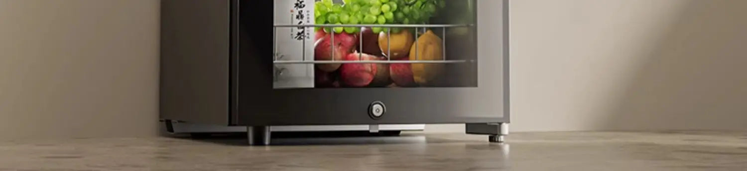 lCX household living room glass door fruit beverage tea fresh-keeping refrigerator